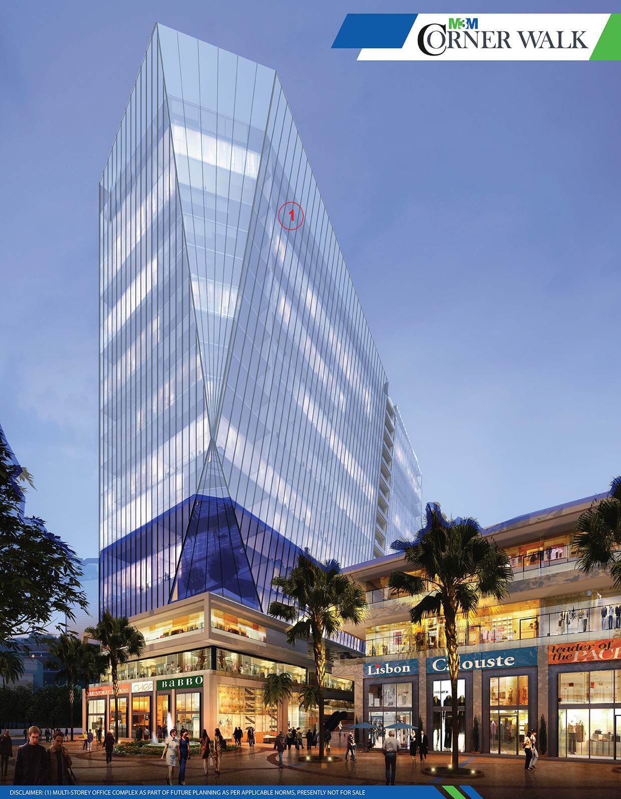 M3M corner walk office space